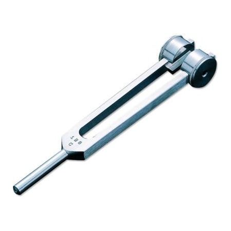 American Diagnostic Corp ADC Satin Aluminum Tuning Fork With Fixed Weight, 128 cps. 500128